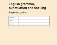 Key Stage 1 - 2016 English SATs Papers