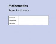 Key Stage 1 - 2017 Maths SATs Papers