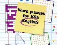 Word puzzles for Key Stage 2 English learning pack