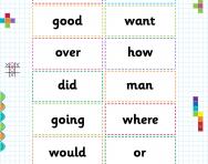 KS2 high-frequency words flashcards