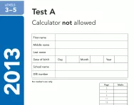 KS2 Maths SATs 2013 past papers