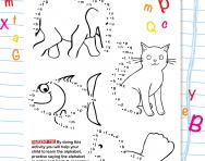 Learning the alphabet join-the-dots worksheet