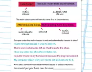 Main and subordinate clauses worksheet