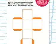 Make 3D shapes worksheet
