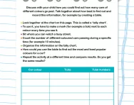 Make and organise a table worksheet