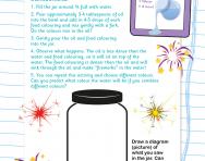 Make fireworks in a jar activity