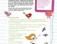 Make your own bird feeder activity
