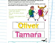 Make your own name jigsaw