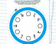 telling the time: Make your own practice clock