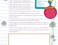 Make your own rainbow bubble snake activity