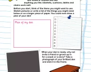 Making a den activity