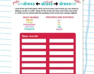 Making new words with suffixes and prefixes worksheet