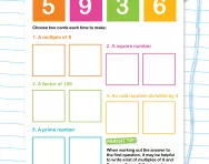 Making numbers from number cards