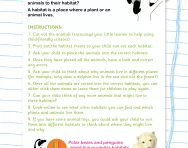 Match animals to their habitat activity