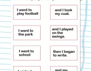 Match the sentence halves worksheet