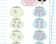 Matching money (10p and 20p) worksheet