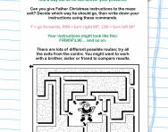 Maze puzzle: giving directions worksheet