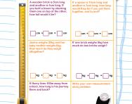 Measurement problems worksheet