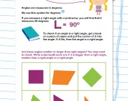 Measuring angles smaller or larger than a right angle