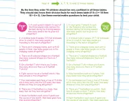Mental multiplication problems: Y3, Y4, Y5 football worksheet