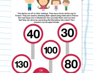 Miles and kilometres conversions worksheet