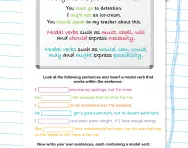 Modal verbs practice
