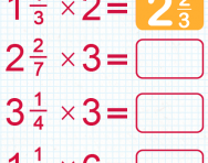 Multiplying mixed numbers by whole numbers tutorial