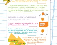 Multi-step problem-solving: all four operations worksheet