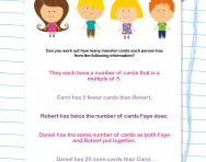 Multiples of 5 investigation worksheet