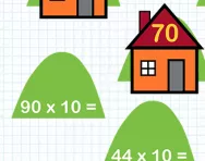 Multiplying a one digit or two digit number by 10 tutorial