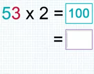 Multiplying a two digit number by a one digit number tutorial