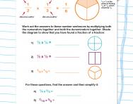 Multiplying fractions worksheet