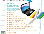 Name writing challenge