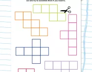 Non-verbal reasoning worksheet: Cubes and nets: an introduction