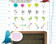 Non-verbal reasoning worksheet: Find the odd one out
