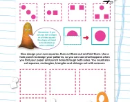 Non-verbal reasoning worksheet: Folding figures