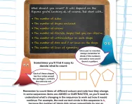 Non-verbal reasoning worksheet: Introduction to counting
