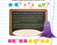 Non-verbal reasoning worksheet: Rotating by 180°