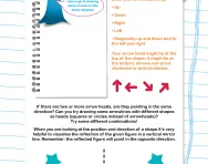 Non-verbal reasoning worksheet: Understanding direction