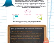 Non-verbal reasoning worksheet: Understanding reflection