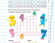 Number bonds to 20 crossword