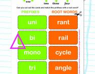 Spelling patterns: numerical prefixes worksheet