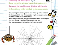 Nursery rhyme actions