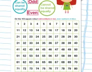 Odd and even revision worksheet