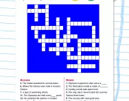 Olympics crossword for children