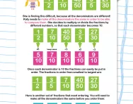 Ordering a set of fractions