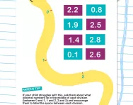 Ordering decimals on a number line worksheet
