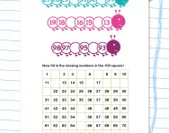 Ordering numbers 1 to 100 worksheet