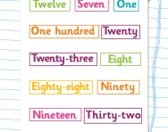 Ordering numbers in words worksheet