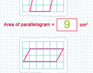 Calculating the area of a parallelogram tutorial